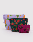 Baggu - Go Pouch Set - Carrots & Berries