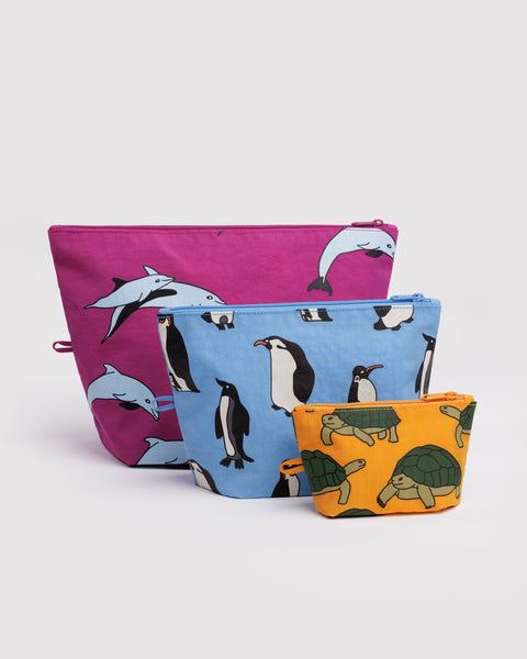 Baggu - Go Pouch Set - Vacation Animals