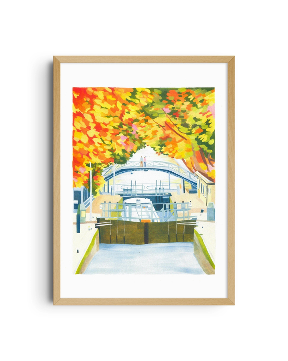 Kiblind - Grace Helmer - Paris, Canal Saint-Martin - A3 Poster