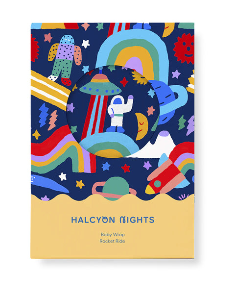 Halcyon Nights - Baby Wrap (Swaddle) - Rocket Ride