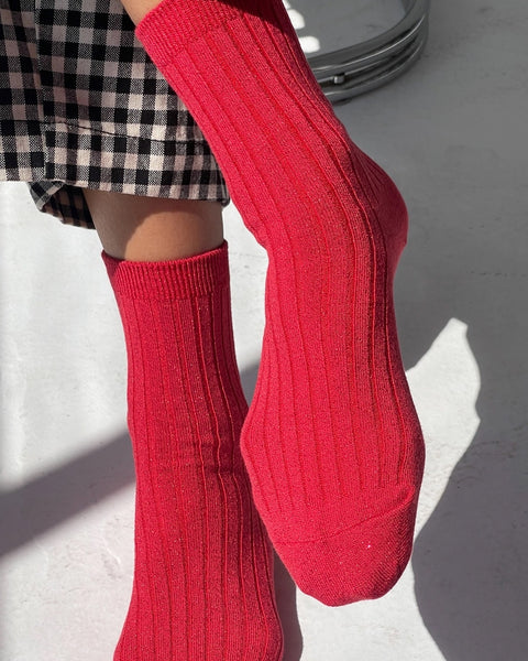 Le Bon Shoppe - Her Socks Lurex - Ruby