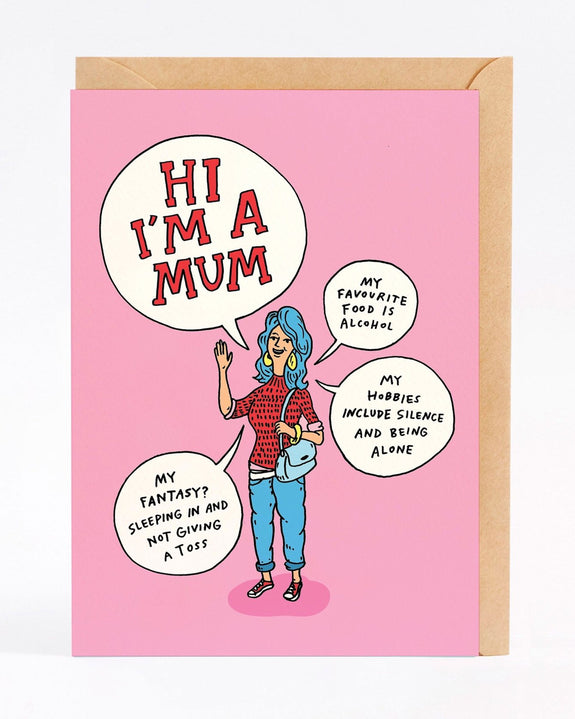 Wally Paper Co Cards -  Hi I'm a Mum