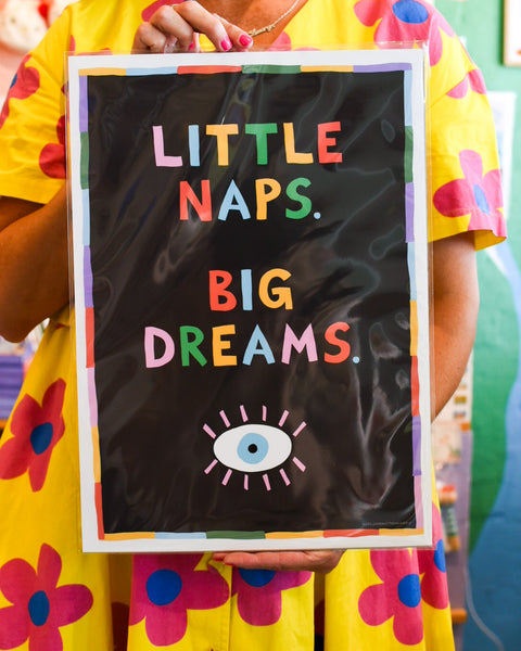 Little Naps Big Dreams - A3 Print - Luke John Matthew Arnold