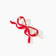 Hey Ricochet - Ribbon Bow Clip - Red