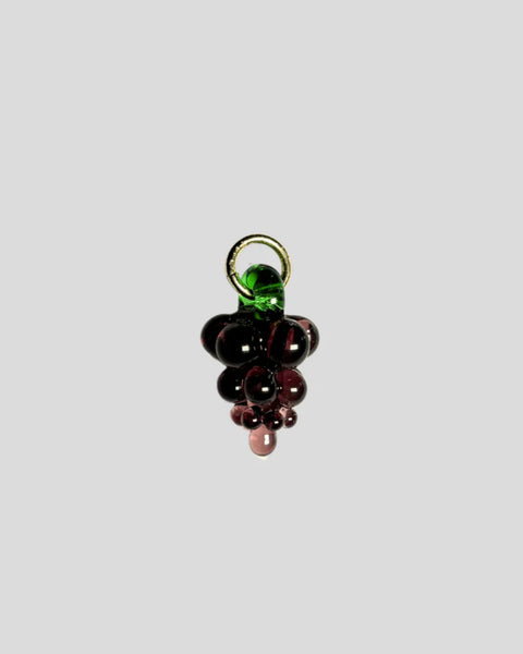 Jean Riley - Glass Charm - Purple Grape – Pinky's Melbourne