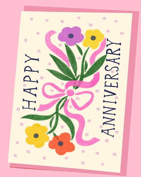Kitty Kenda Papergoods - Happy Anniversary Card