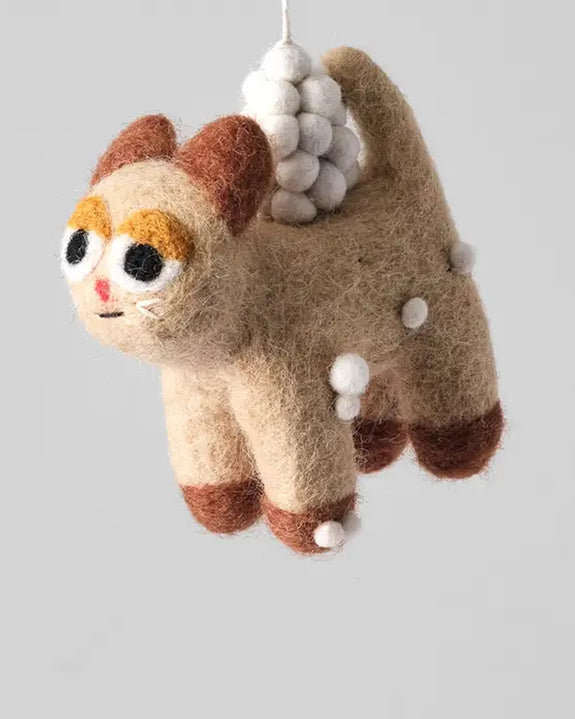 Wrap - Hanging Felt Ornament - Kelly