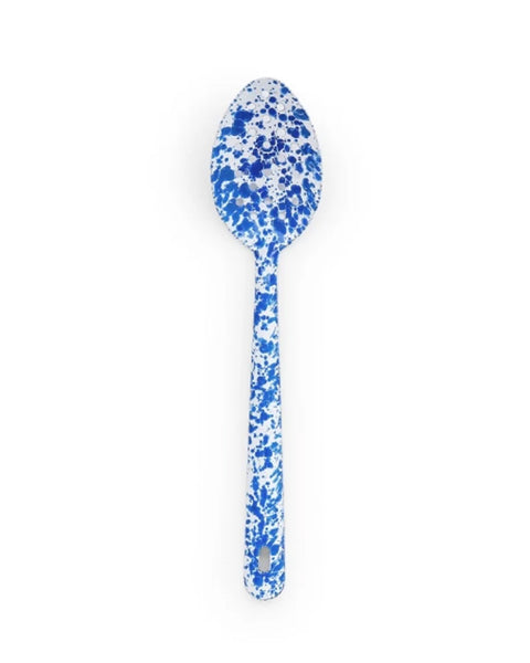 Crow Canyon - Splatter Large Slotted Spoon - Blue Splatter