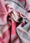 TBCo - Recycled Wool Blanket in Pink Patchwork Check