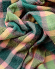 TBCo - Lambswool Scarf in Lime Multi Check