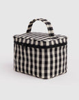 Baggu - Large Cosmetic Case - Black and Cream Gingham - PRE-ORDER FOR SHIPPING AFTER MONDAY OCTOBER 12TH*