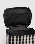 Baggu - Large Cosmetic Case - Black and Cream Gingham - PRE-ORDER FOR SHIPPING AFTER MONDAY OCTOBER 12TH*