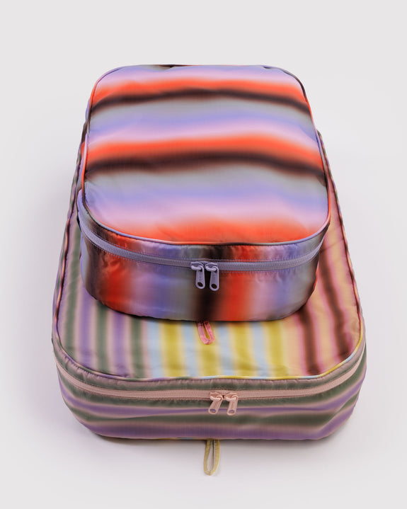 Baggu - Large Packing Cube Set - Gradient Stripes