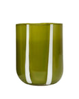 Maegen - Atina Glassware - Olive & White