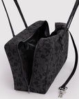 Baggu - Medium Nylon Bowler Bag - Charcoal Ditsy Floral
