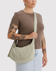 Baggu - Medium Nylon Crescent Bag - Celadon