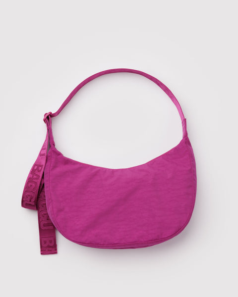 Baggu - Medium Nylon Crescent Bag - Deep Fuchsia