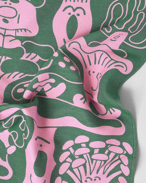 Wrap - Tea Towel - Mushrooms