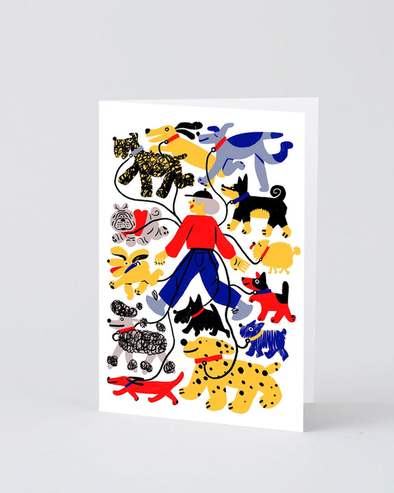 Wrap - NY Dog Walker Greetings Card