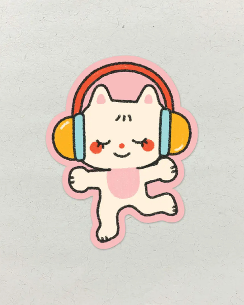 Natamori - Dancing - Kiss Cut Sticker