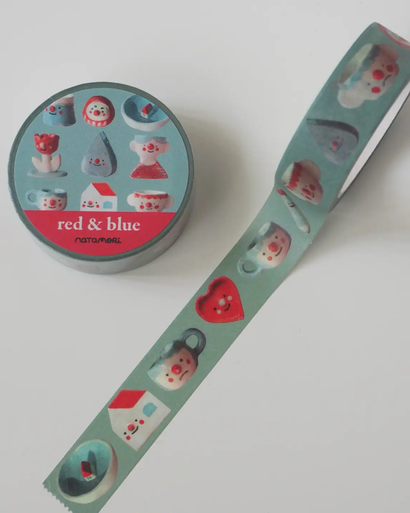 Natamori - Red & Blue - Washi Tape