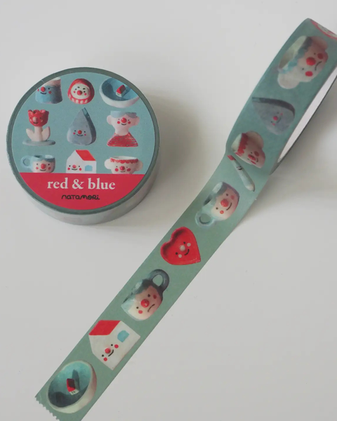 Natamori - Red & Blue - Washi Tape