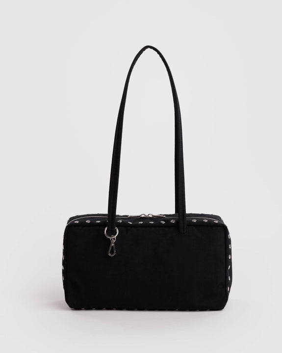 Baggu - Nylon Bowler Bag - Black - Studs - *PRE-ORDER FOR SHIPPING AFTER MONDAY OCTOBER 12TH*