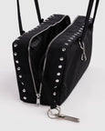 Baggu - Nylon Bowler Bag - Black - Studs - *PRE-ORDER FOR SHIPPING AFTER MONDAY OCTOBER 12TH*