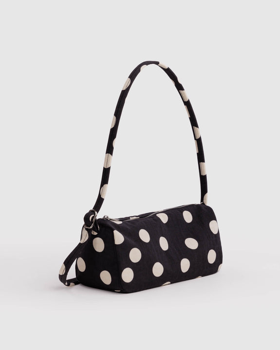 Baggu - Nylon Loaf Bag - Black and Cream Polka Dot - PRE-ORDER FOR SHIPPING AFTER MONDAY OCTOBER 12TH*