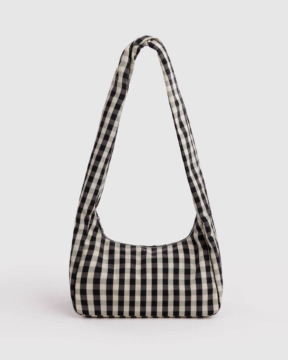Baggu - Nylon Meringue Bag - Black and Cream Gingham - PRE-ORDER FOR SHIPPING AFTER MONDAY OCTOBER 12TH*