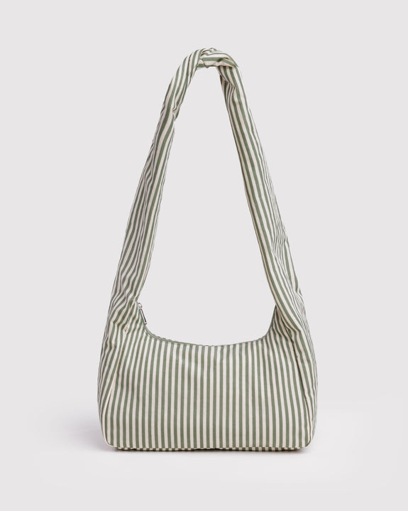 Baggu - Nylon Meringue Bag - Sage Stripe