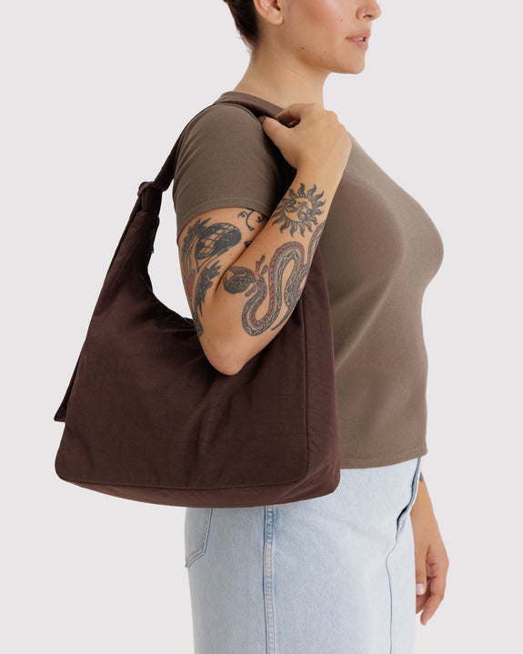 Baggu - Nylon Shoulder Bag - Coffee