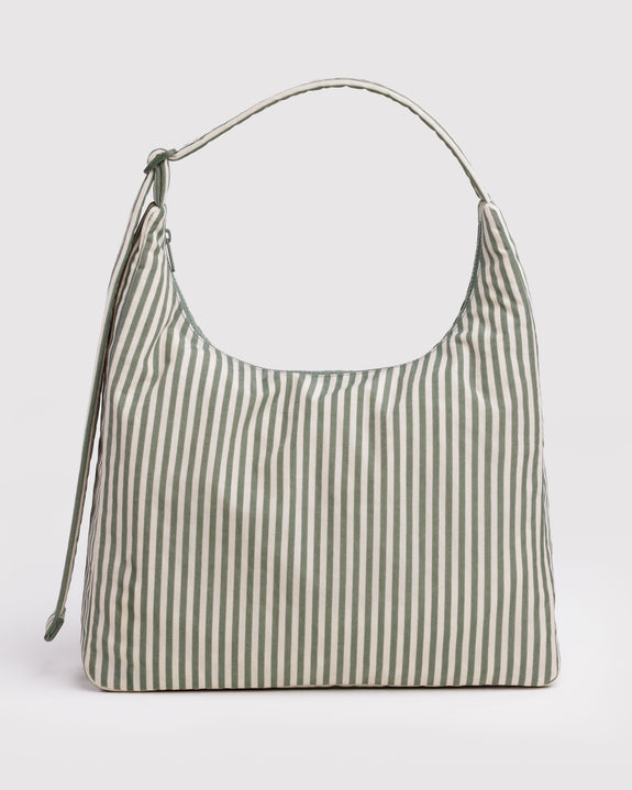 Baggu - Nylon Shoulder Bag - Sage Stripe