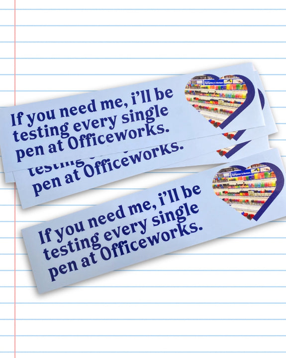 Carla Adams - Officeworks Bumper Sticker