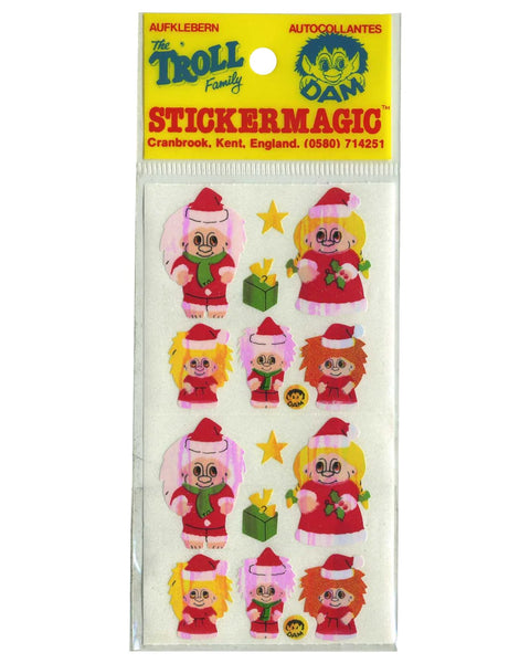 Stickermagic - Pack of Pearlie Stickers - festive Trolls