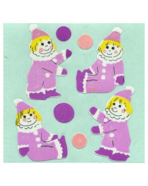Stickermagic - Tear-off Stickers - Clowns
