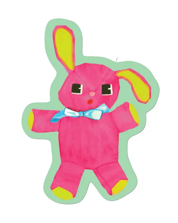 Rags AF - Pink Bunny! Sticker