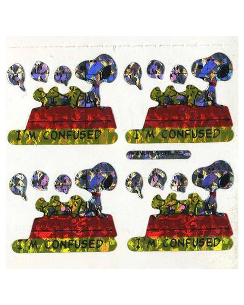 Stickermagic - Prismatic Tear-off Stickers - Snoopy and Woodstock