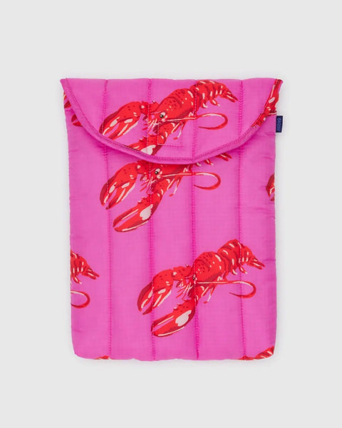 Baggu - Puffy Laptop Sleeve - 13/14 inch - Pink Lobster