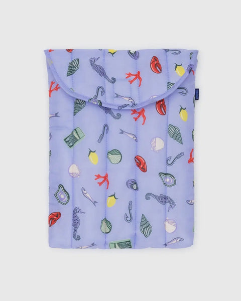 Baggu - Puffy Laptop Sleeve - 13/14 inch - Sea Charms