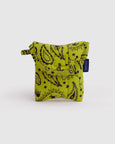 Baggu - Puffy Earbuds Case - Chartreuse Paisley - *PRE-ORDER FOR SHIPPING AFTER MONDAY OCTOBER 12TH*