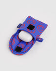 Baggu - Puffy Earbuds Case - Mini Cobalt Happy - *PRE-ORDER FOR SHIPPING AFTER MONDAY OCTOBER 12TH*