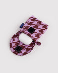 Baggu - Puffy Earbuds Case - Pink Houndstooth