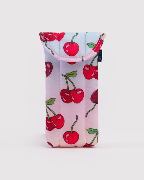Baggu - Puffy Glasses Sleeve - Cherries