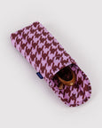 Baggu - Puffy Glasses Sleeve - Pink Houndstooth