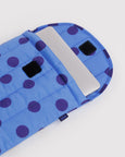 Baggu - Puffy Laptop Sleeve - 13/14 Inch - Blue Polka Dot