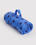 Baggu - Puffy Picnic Blanket - Blue Polka Dot