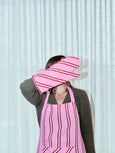 Mosey Me - Raspberry Stripe Oven Mitt