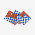 Verloop Knits - Checkerboard Spill Knit Scarf - Jade Cobalt