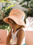 Acorn Kids - Peach Terry Towelling Bucket Hat
